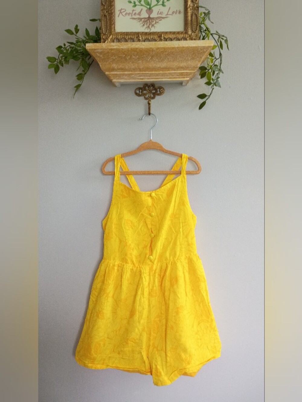 Haute Hippie Yellow Sleeveless Romper